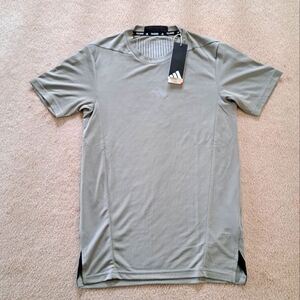 Adidas Tee Heat Ready D4T Green Size XS Activewear Training Performance T-shirt